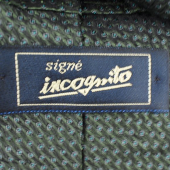 Signe Incognito Mens 100% Silk Tie - Picture 4 of 5